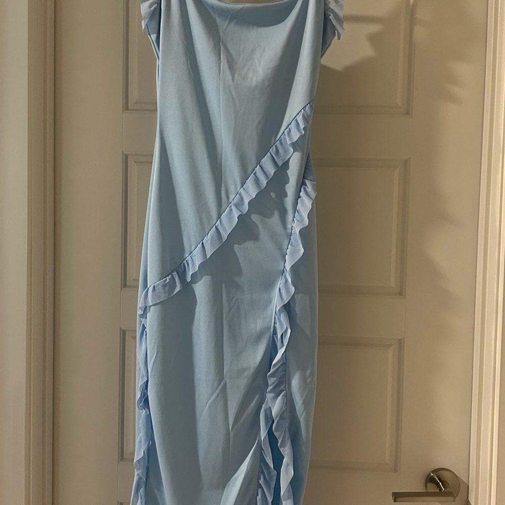 Stunning House of Fleur Blue Gown - Wedding Guest/Prom Ready!